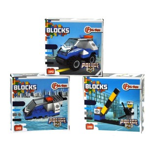 Bloques de Construcción Bricks - Serie de Policía (11 uds.)
