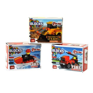 Bloques de Construcción Bricks - Serie Bomberos/Construcción (9 ud.)