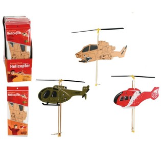 HELICÓPTERO DE ESPUMA CON HÉLICES GIRATORIAS (24 uds.)