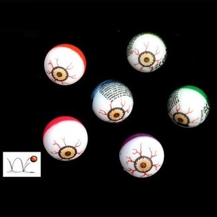 PELOTAS SALTARINAS CON OJOS - Ø 3 CM (48 uds.)