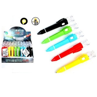 BOLÍGRAFO CON LINTERNA LED INTEGRADA (50 uds.)
