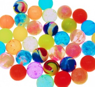 MIX PELOTAS SALTARINAS Ø2 Cm. (100 uds.)
