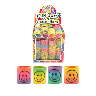 MINI MUELLES ESPIRAL SMILEY Ø3.5 CM EN EXPOSITOR (60 uds.)