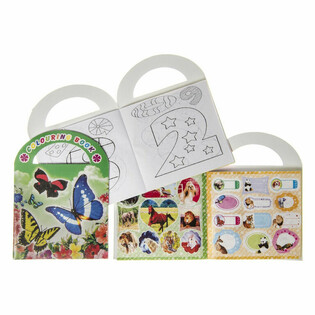 Pequeños Cuadernos de Colorear con Pegatinas Mix (12 unidades)