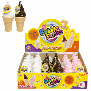 Pomperos de Jabón con Forma de Helado Grande en Expositor (24 uds.)
