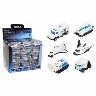 DIE CAST - SPACE ADVENTURE - VEHÍCULOS ESPACIALES, escala 1:64 - EN EXPOSITOR (48 uds.)