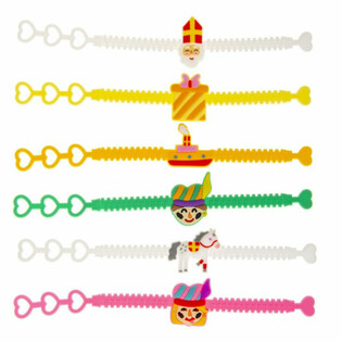 SINTERKLAAS - PULSERAS DE SILICONA PARA NIÑOS (12 uds.)