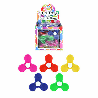 SPINNERS DE PLÁSTICO EN EXPOSITOR - COLORES MIXTOS (100 uds.)
