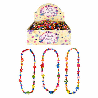 COLLAR DE MADERA PARA NIÑOS EN EXPOSITOR (48 uds.)