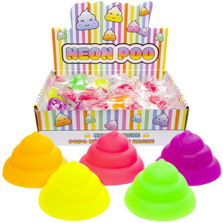 CACA SQUEEZE NEÓN - COLORES MIXTOS - EN EXPOSITOR (50 uds.)