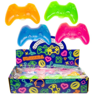 Gamepad Antiestrés Squeeze - Colores Neón Mix - en Display (12 uds.)