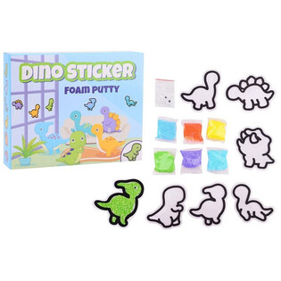 Pegatinas de Dinos - Set Foam Putty - Crea tus Propias Pegatinas Dino (24 uds.)